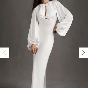 Significant Other Demi long sleeve open back dress